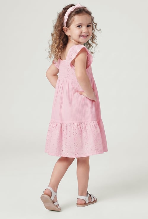 Girls Schiffli Dress