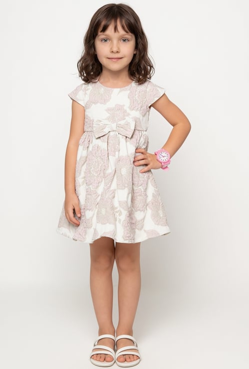 Girls Floral Embroidered Dress