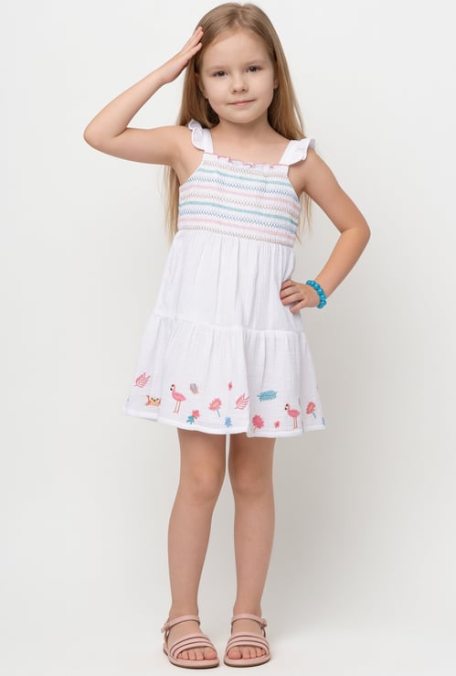 Girls Embroidered Dress