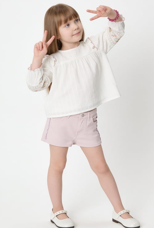 Girls Embroidered Top