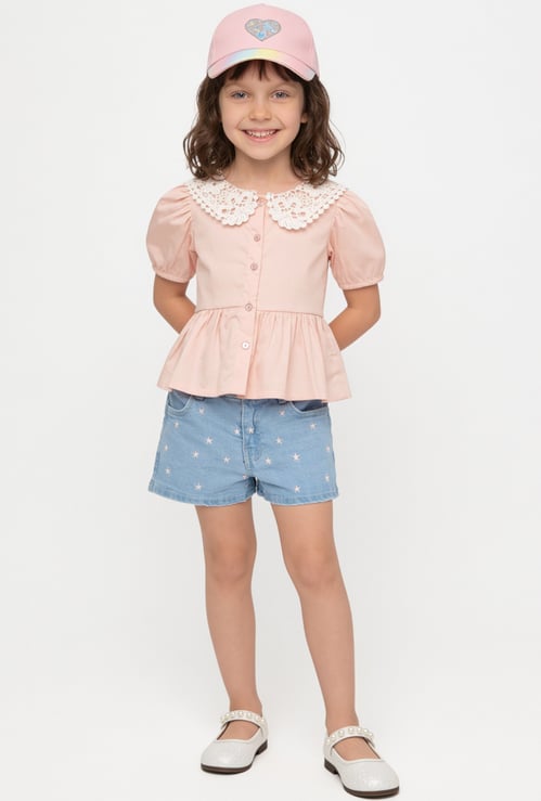 Girls Embroidered Top