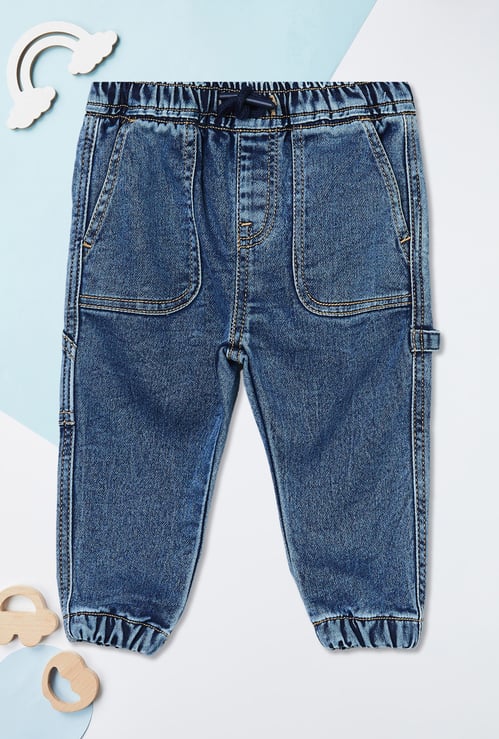 Boys Washed Slim Jogger Jeans