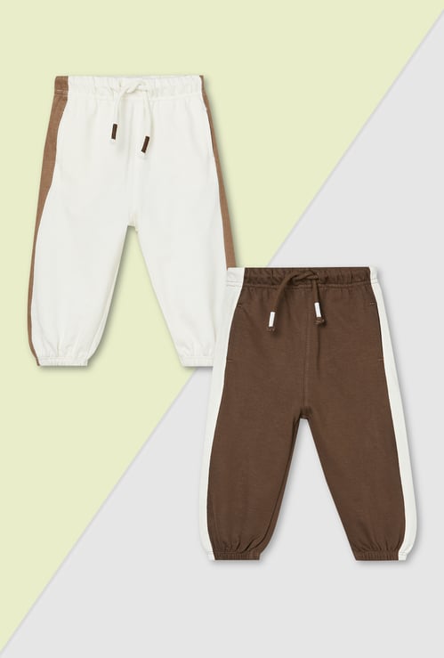 Boys Colourblock Joggers - Pack of 2
