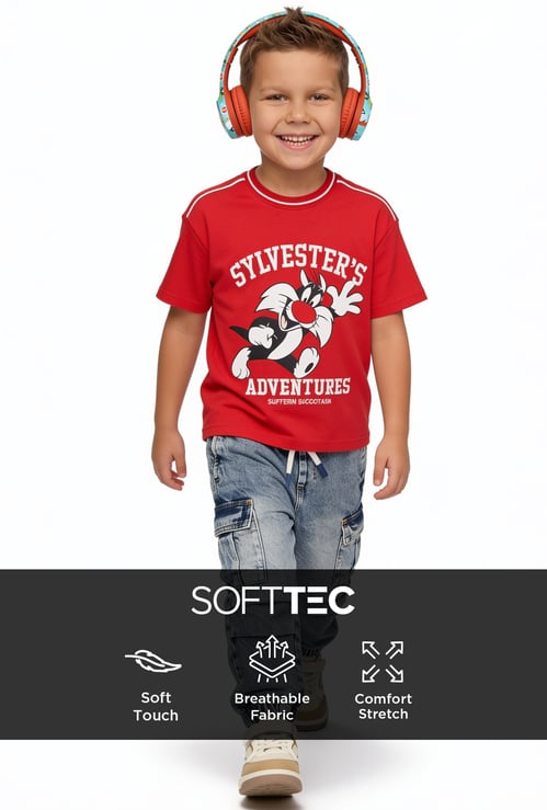 Boys Sylvester Printed T-shirt