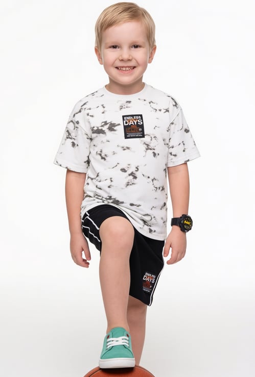 Boys Printed Shorts Set