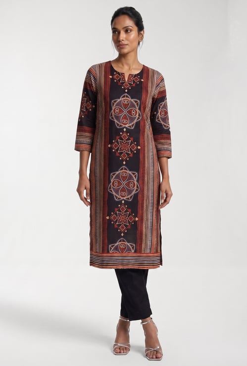 Women Printed Straight Kurta Set