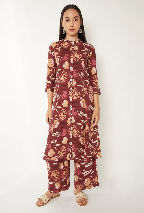 Women Printed A-line Kurta Set