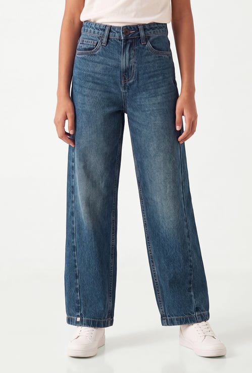 Girls Solid Jeans