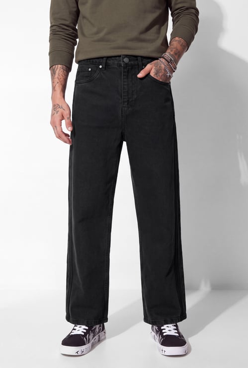 URB_N Men Solid Loose-Fit Pants