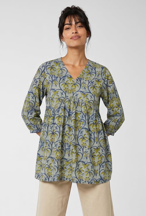 Women Printed A-line Kurti