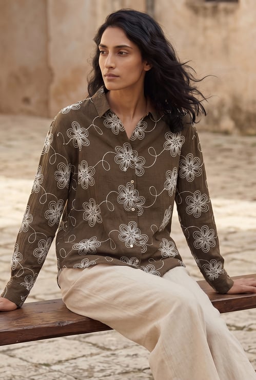 Women Embroidered Shirt