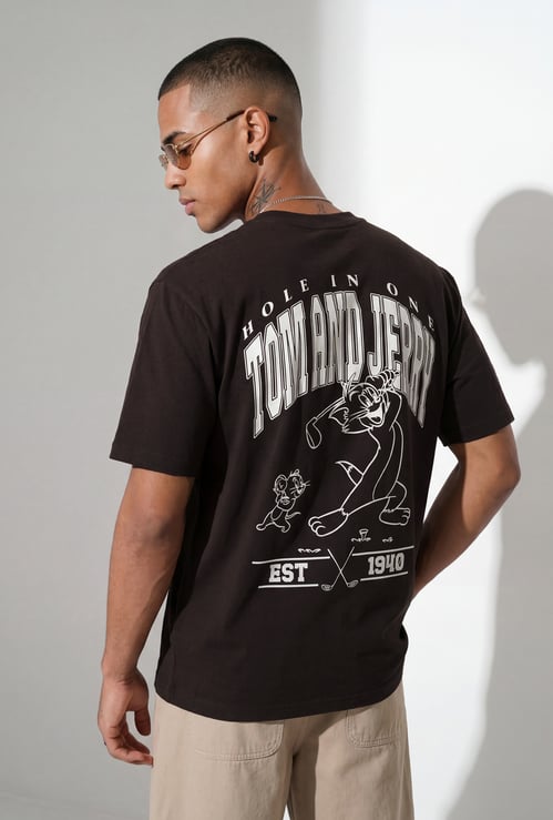 URB_N Men Oversized Tom & Jerry Printed T-shirt