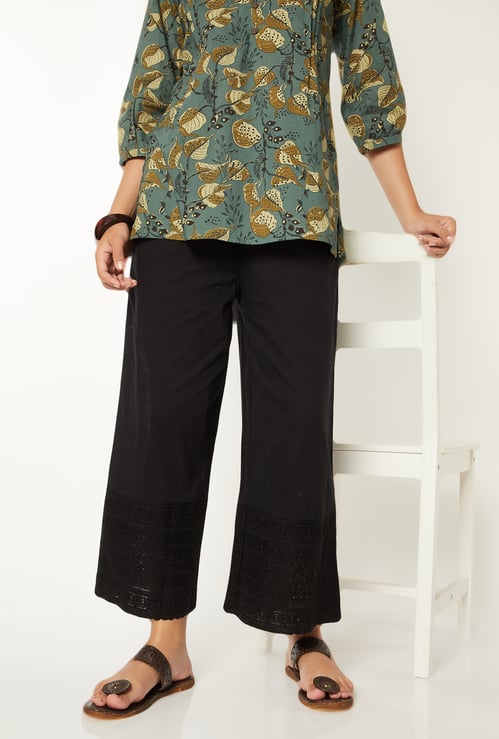 Women Embroidered Palazzos