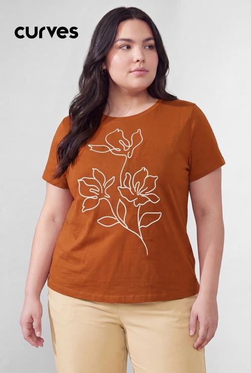 Women Floral Print T-shirt