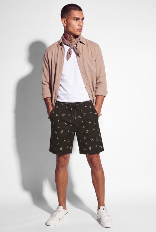 URB_N Men Printed Shorts