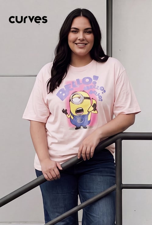 URB_N Women Minion Boxy T-shirt