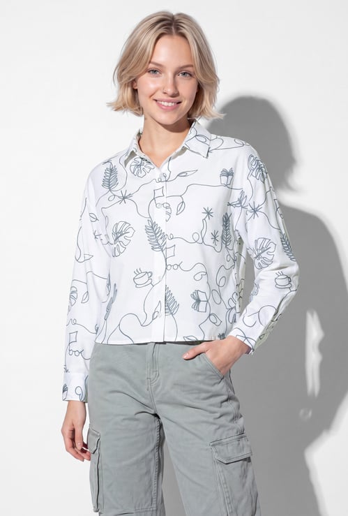 URB_N Women Embroidered Shirt