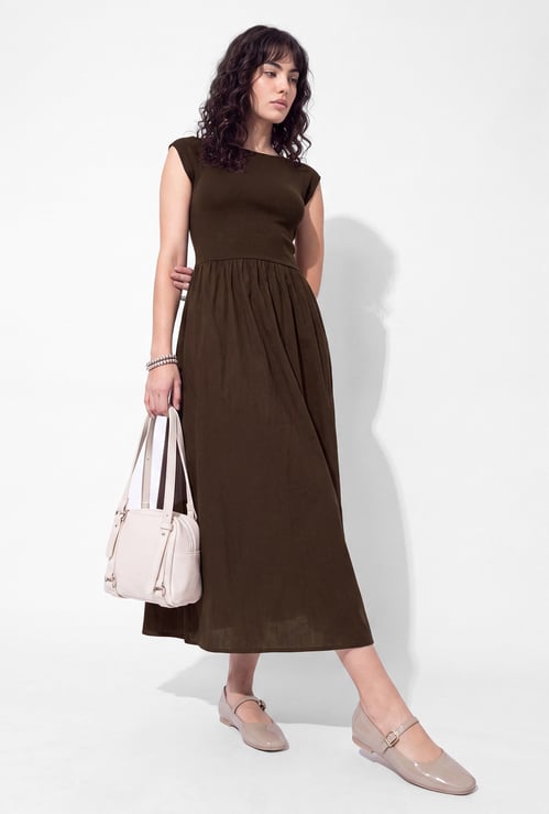 Women Solid Maxi Dress