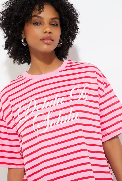 URB_N Women Striped T-shirt