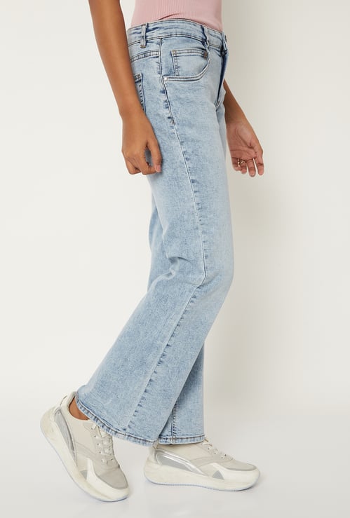 Women Solid High Rise Jeans