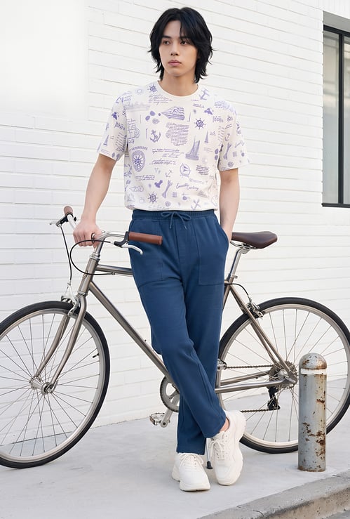 URB_N Men Solid Slip-on Pants