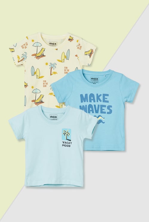Boys Printed T-shirt - Pack of 3