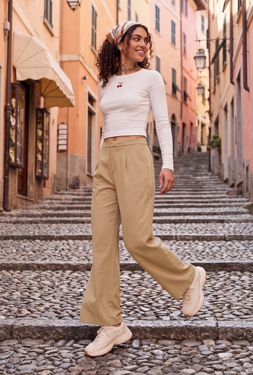 URB_N Women Solid Trousers