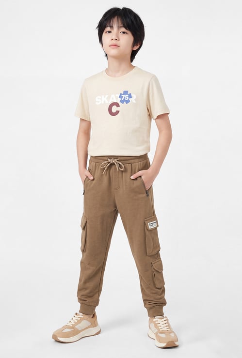 Boys Drawstring Cargo Joggers