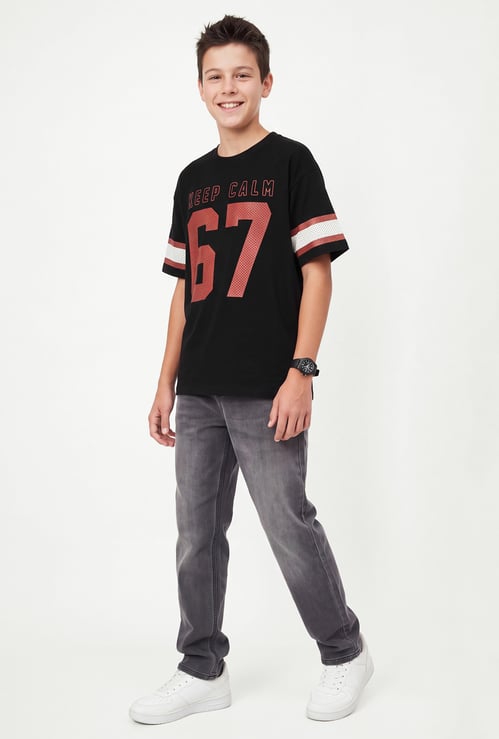 Boys Oversized Printed T-shirt