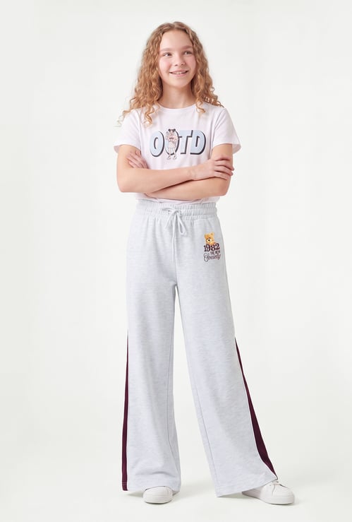 Girls Teddy Printed Track Pants