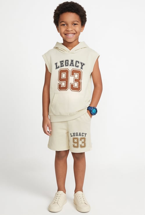 Boys Printed Shorts Set