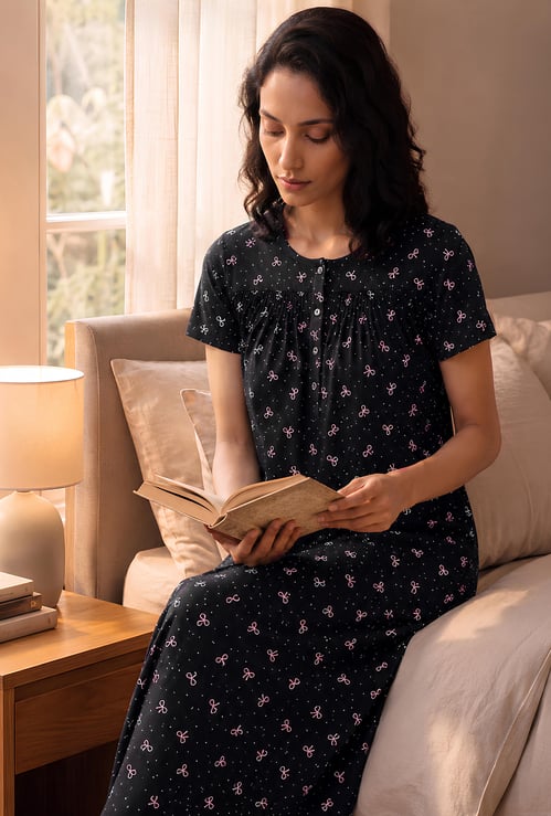Women Printed Nightgown