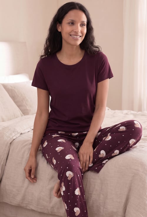 Women Printed PJ Set