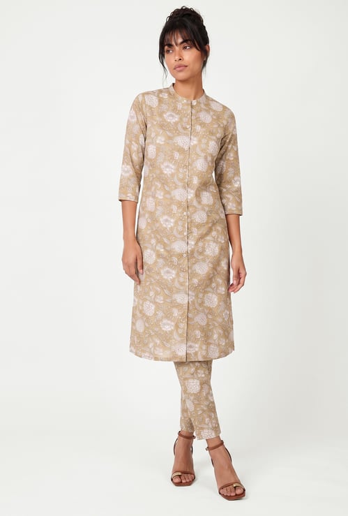Women Printed Straight Kurta Set
