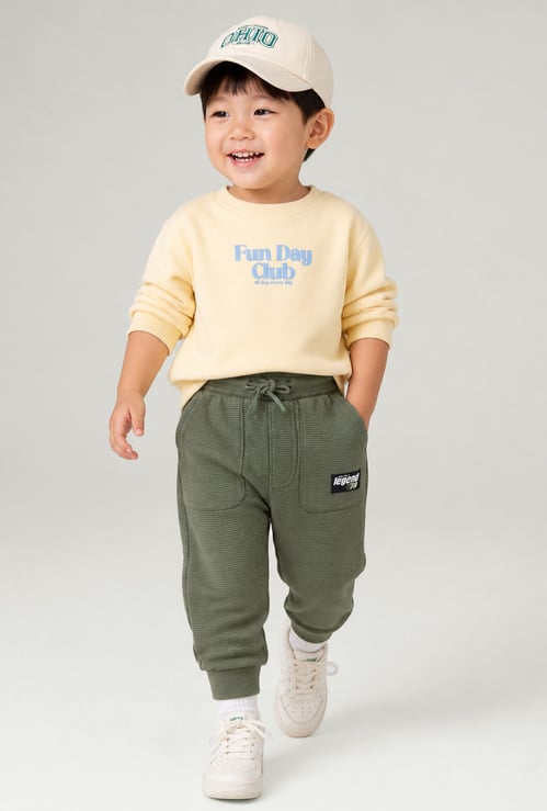 Boys Textured Joggers