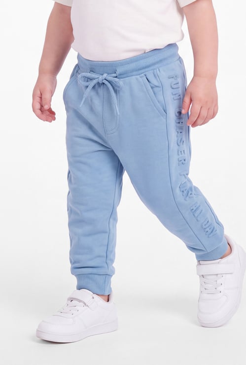 Boys Embossed Design Joggers