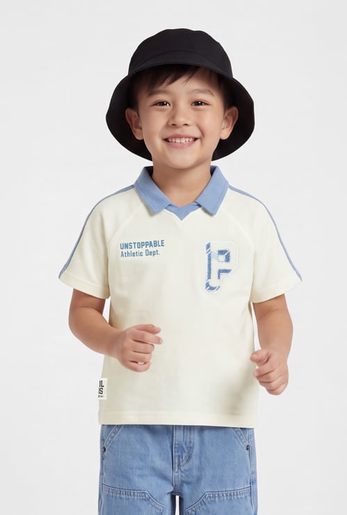 Boys Printed Polo T-shirt