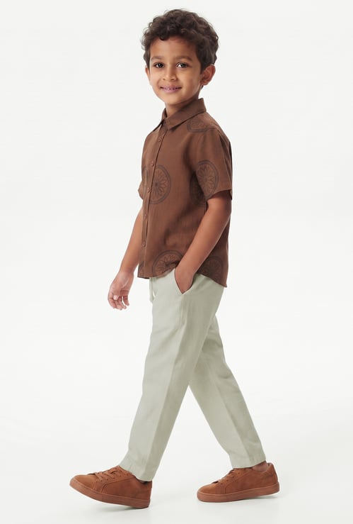 Boys Solid Track Pants