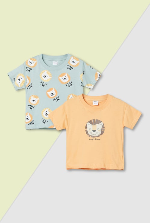 Boys Printed T-shirts - Pack of 2
