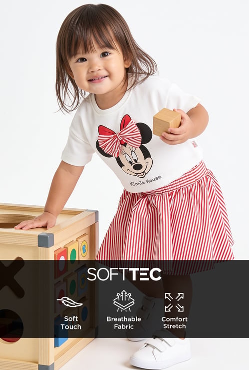 Girls Minnie Mouse Skirt Set