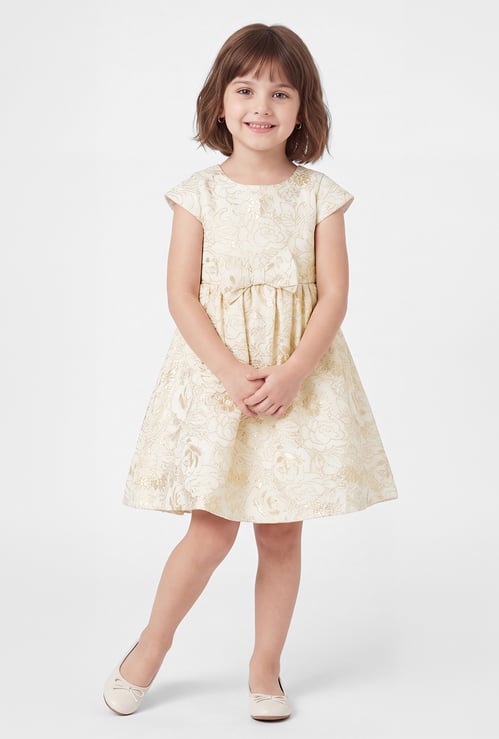 Girls Floral Embroidered Dress