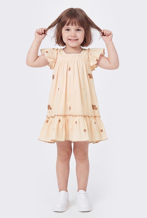Girls Embroidered Dress