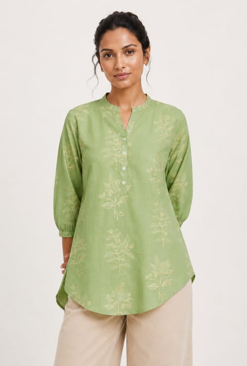 Women Floral Print Straight Kurti