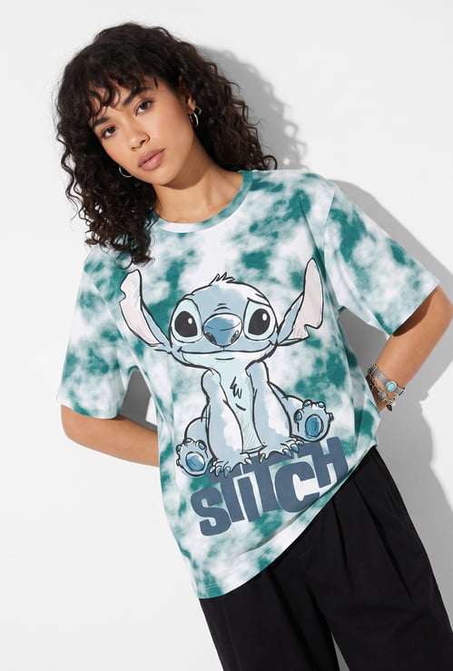 URB_N Women Oversized Stitch Character T-shirt