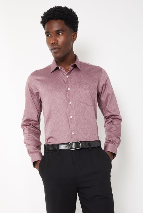 Men Floral Print Slim Fit Shirt