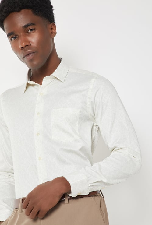 Men Floral Print Slim Fit Shirt
