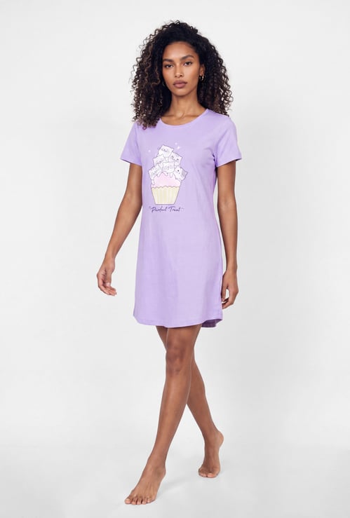 Women Printed Nightdress