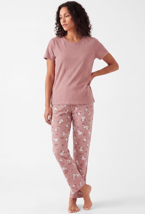 Women Printed PJ Set