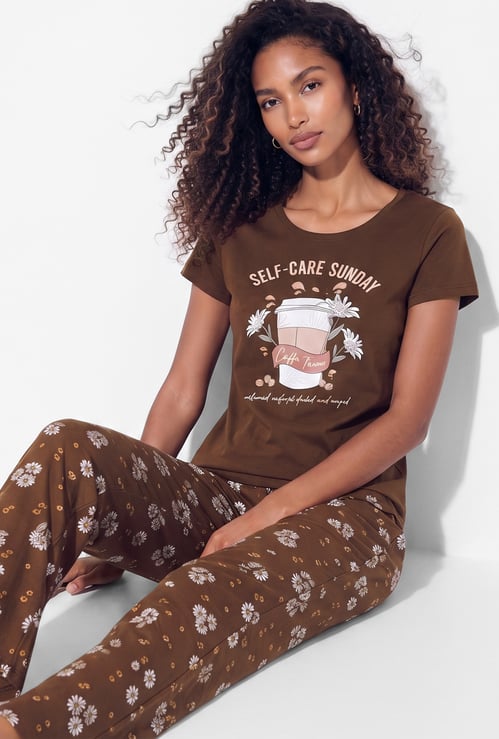 Women Printed PJ Set