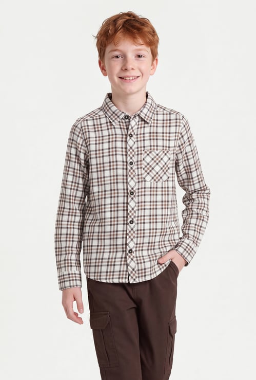 Boys Flannel Checked Shirt